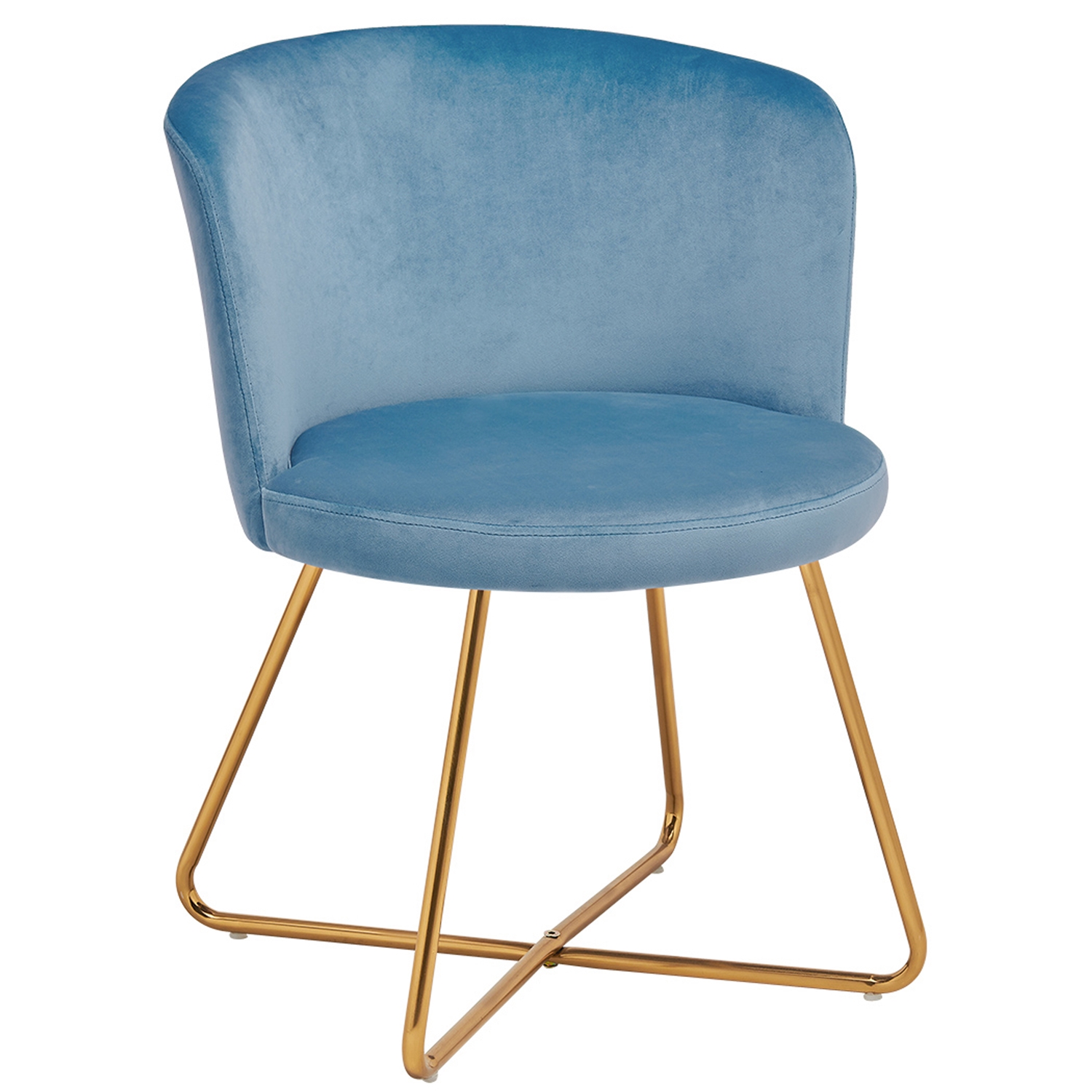 Alexa Velvet Dining Chair Blue - Click Image to Close